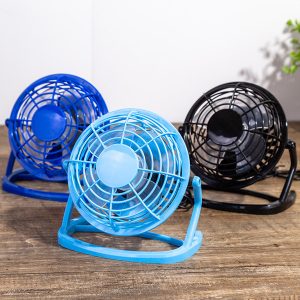 5 color 4 inch portable plastic usb fan plug cooling deskmini electric fan with key switch