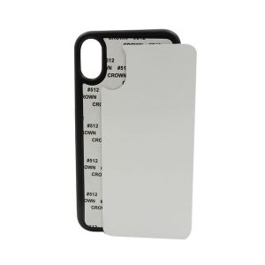 50 pcs retail diy sublimation 2d silicon case for iphone 7 6 blank printed heat transfer cover for iphone x with aluminum plate