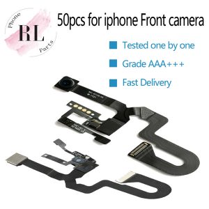 50pcs for iphone 7 8 7 plus 8 plus light proximity sensor flex cable ribbon + front facing camera