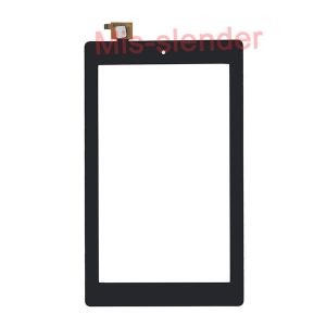 50pcs (tested) black for amazon kindle fire 7 fire7 (2017) touch screen digitizer panel outer glass sensor dhl free