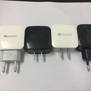 50pcs/lot original qc 3.0 usb charger 3a fast charger eu us standard usb wall phone charger for samsung xiaomi huawei