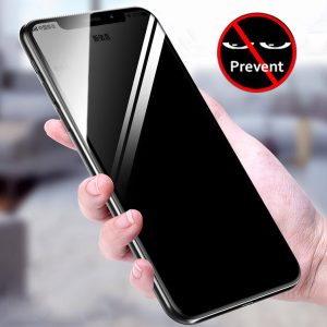 5d privacy anti-spy full cover tempered glass screen protector for iphone xs max xr x 7 8 6s plus anti-shatter protective film