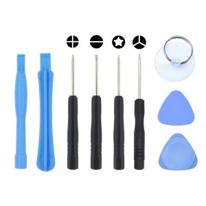 9 in 1 repair opening tools kit pry tool with iphone 4 4g 5 5s 6 6plus 6s 7 8 x custom 2000pcs/lot