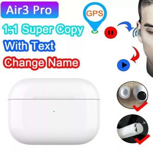 99% air3 pro tws wireless earphone with text ap air 3 gps noise reduction bluetooth earbuds pk i9000 i90000 i100000 max pro tws