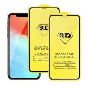 9d full cover tempered glass full glue 9h screen protector for iphone 11 pro max xs xr x 8 7 samsung s10 e a10 a50 a70 huawei p30 no package