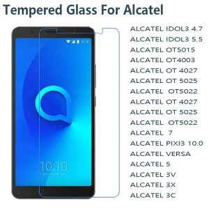 9h 0.26mm tempered glass phone screen protector for alcatel idol3 4.7 5.5 ot 5015 ot 4003 4027 5025 5022 4027 alcatel 7 5 versa 3v 3x 3c