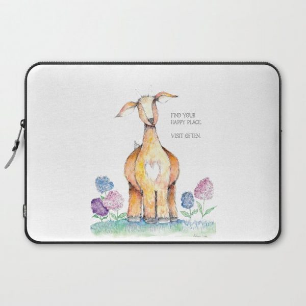 A Happy Place Computer Cover by Autumn Powers - Laptop Sleeve - 15"