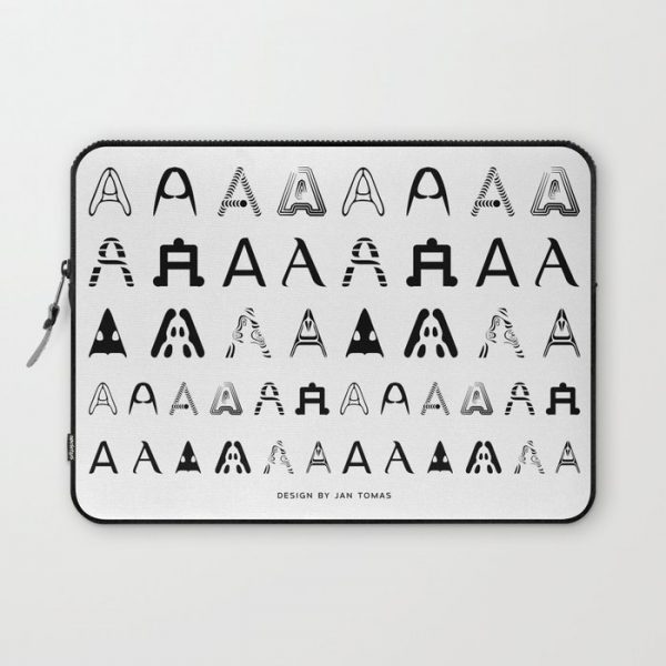 A is the first letter Computer Cover by Jan Tomas - Laptop Sleeve - 13"