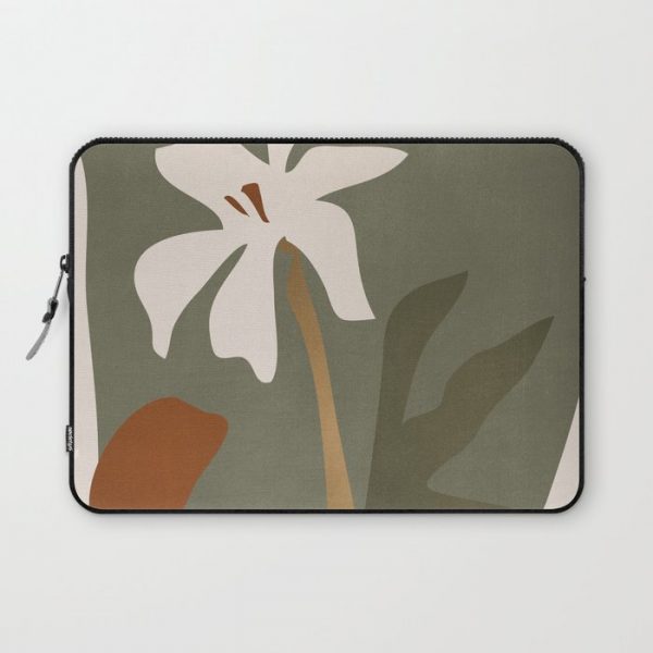 Abstract Minimal Art / Flower Computer Cover by ThingDesign - Laptop Sleeve - 13"