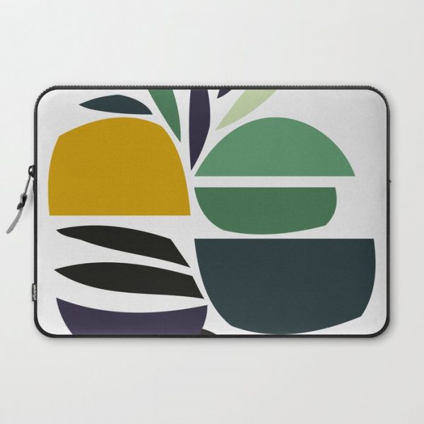 Abstract Plant Computer Cover by Dan Hobday Art - Laptop Sleeve - 15"