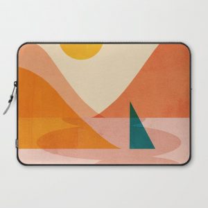 Abstraction_Lake_Sunset Computer Cover by forgetme - Laptop Sleeve - 15"