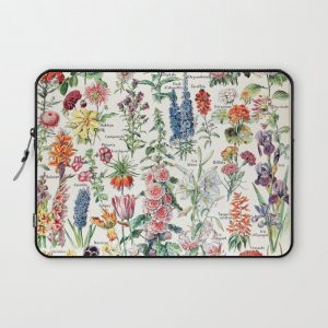 Adolphe Millot - Fleurs pour tous - French vintage poster Computer Cover by Dejavustudio - Laptop Sleeve - 13"