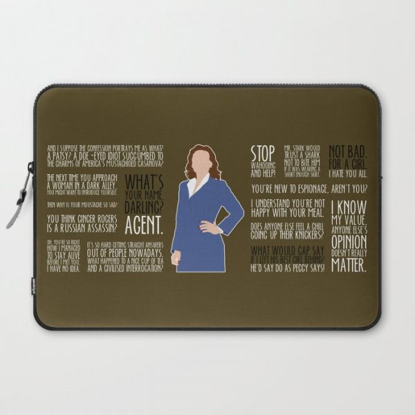 Agent Carter Computer Cover by MacGuffin Designs - Laptop Sleeve - 15"