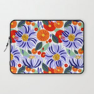 Alia #floral #illustration #botanical Computer Cover by 83 OrangesA(r) Art Shop - Laptop Sleeve - 13"