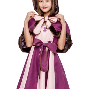 Alice In Wonderland Costumes Purple Color Block Bows Cheshire Cat Carnival Costumes