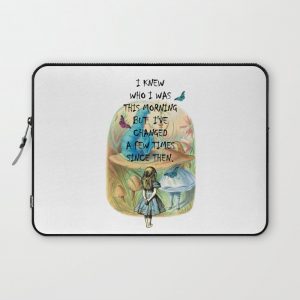 Alice In Wonderland Quote Computer Cover by maryedenoa - Laptop Sleeve - 13"