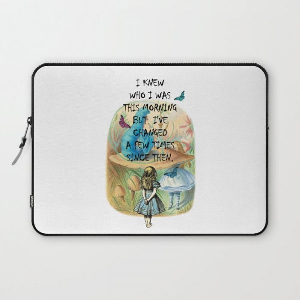 Alice In Wonderland Quote Computer Cover by maryedenoa - Laptop Sleeve - 13"