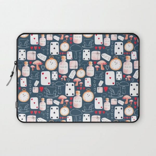 Alice in Wonderland - Indigo madness Computer Cover by viktoria.rodek - Laptop Sleeve - 13"