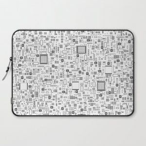 All Tech Line / Highly detailed computer circuit board pattern Laptop Case by GrandeDuc - Laptop Sleeve - 15"