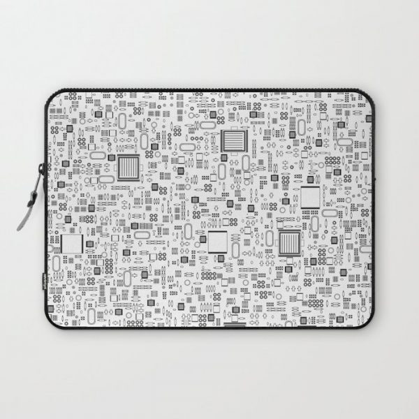 All Tech Line / Highly detailed computer circuit board pattern Laptop Sleeve by GrandeDuc - Laptop Sleeve - 13"