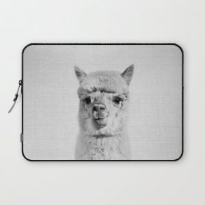 Alpaca - Black & White Computer Cover by Gal Design - Laptop Sleeve - 13"