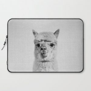 Alpaca - Black & White Computer Cover by Gal Design - Laptop Sleeve - 15"