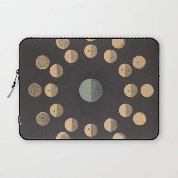 Antique Astronomy Moon Phases Computer Cover by Blue Specs Studio - Laptop Sleeve - 13"