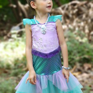 Ariel Cosplay Costume Halloween Disney Little Girls Mermaid Dresses