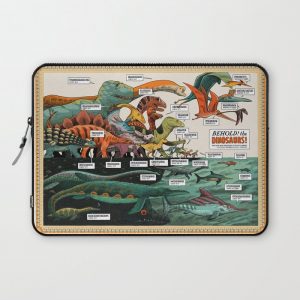 BEHOLD! THE DINOSAURS! Computer Cover by Dustin Harbin - Laptop Sleeve - 13"