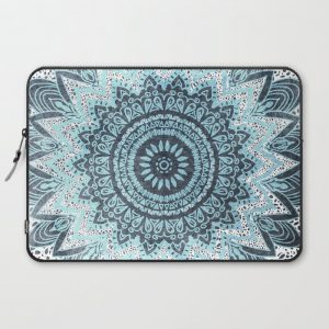 BOHOCHIC MANDALA IN BLUE Computer Cover by Nika - Laptop Sleeve - 15"