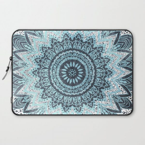 BOHOCHIC MANDALA IN BLUE Computer Cover by Nika - Laptop Sleeve - 15"