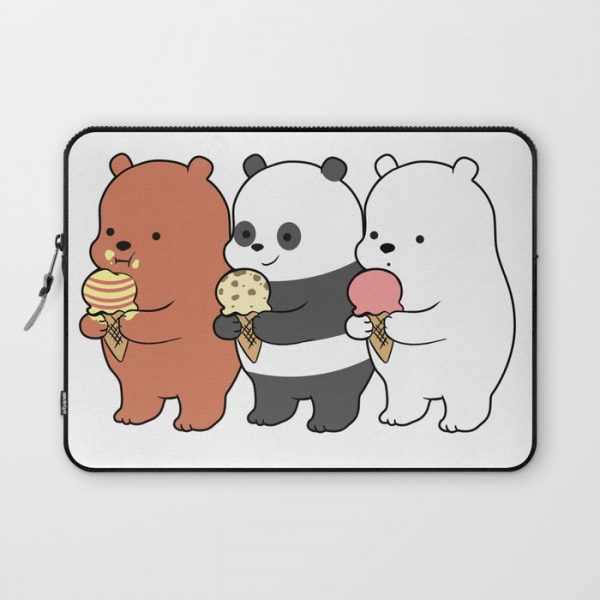 Baby Bears Eating Some Ice Cream Computer Cover by milyurissa - Laptop Sleeve - 13"