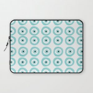 Baby Blue Evil Eye Computer Cover by Laura Beth Love - Laptop Sleeve - 13"