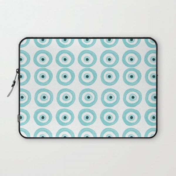 Baby Blue Evil Eye Computer Cover by Laura Beth Love - Laptop Sleeve - 13"