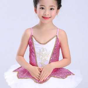 Ballet Dress Red Sequin Tutu Ballerina Dresses Girls Ballet Dance Costume