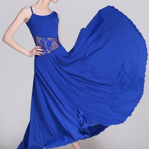 Ballroom Dance Costumes Silk Lace Dancer Dress Women Dance Wear