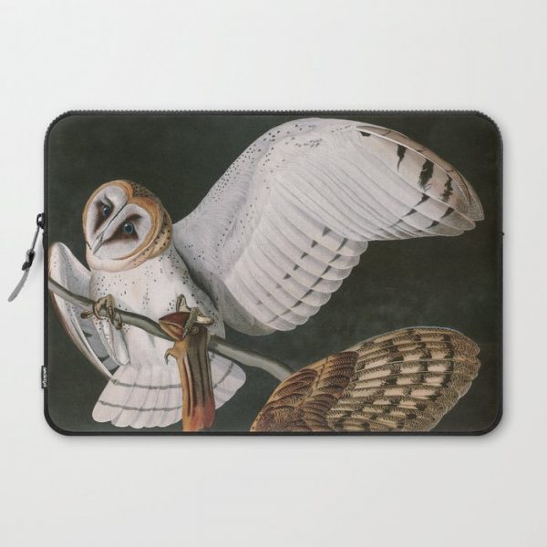 Barn Owls, the Birds of America by John James Audubon Computer Cover by VintageArchive - Laptop Sleeve - 15"