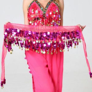 Belly Dance Costumes Sequins Studded Polyester Women Belly Dancing Accessory Halloween