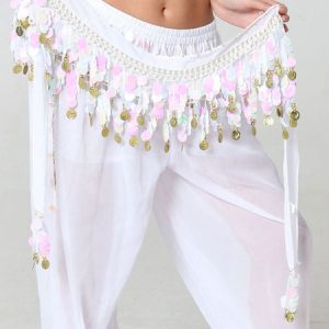 Belly Dance Costumes Sequins Studded Polyester Women Belly Dancing Accessory Halloween