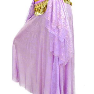 Belly Dance Skirt Ruffle Gliterring Women Performance Costume