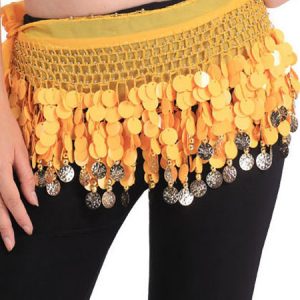 Belly Dancing Hip Scarf Blue Tiered Tassels Waist Chains Women's Belly Dance Costume Accessories