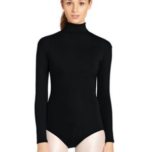 Black Ballet Dance Costume Lycra Chic Teddies for Women