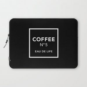 Black Coffee No5 Computer Cover by The Beauty Drawer - Laptop Sleeve - 13"