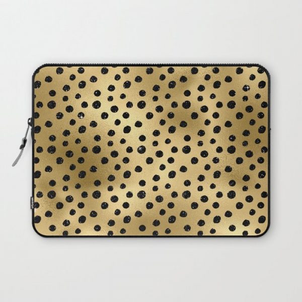 Black Gold Elegant 8 Computer Cover by Juliana RW - Laptop Sleeve - 13"