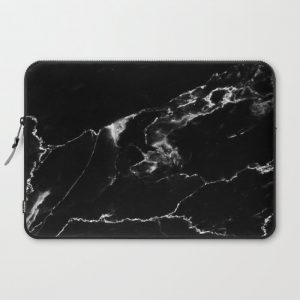 Black Marble I Computer Cover by THE AESTATE - Laptop Sleeve - 15"