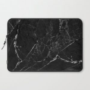 Black Marble Print II Computer Cover by Lumi - Laptop Sleeve - 15"