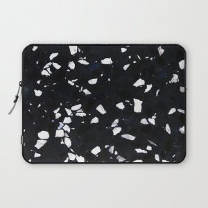 Black Terrazzo Computer Cover by Patterns and Textures - Laptop Sleeve - 13"