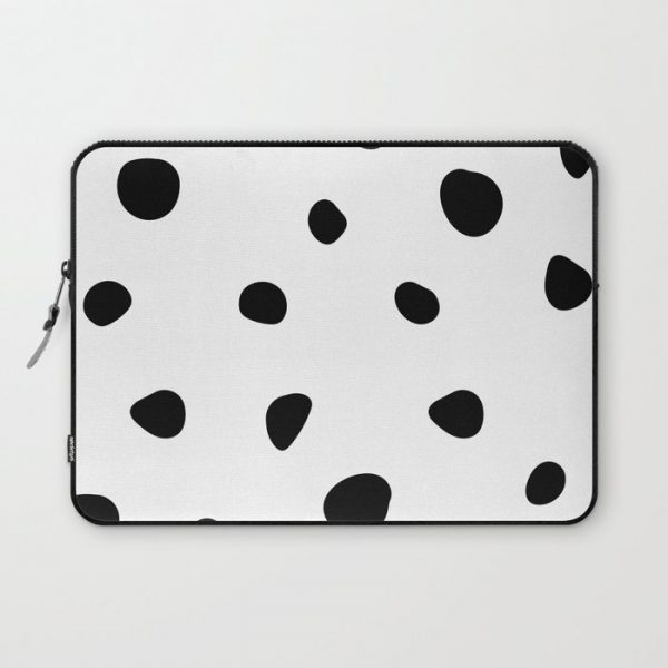 Black and white spots Computer Cover by The Native State - Laptop Sleeve - 13"