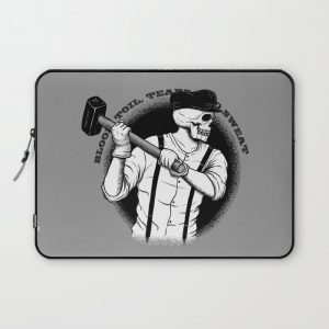 Blood, Toil, Tears, and Sweat Computer Cover by Pigboom Art - Laptop Sleeve - 13"