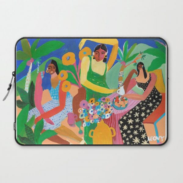 Blooming Tea Computer Cover by LEOVY - Laptop Sleeve - 15"